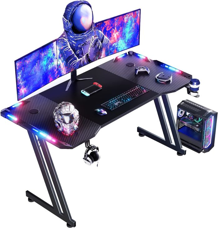 6. HLONONE Gaming Desk